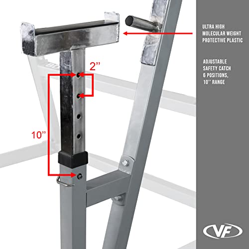 Adjustable Spotter Arms Half Power Cage Bench Press and Squat Rack Combo L1124