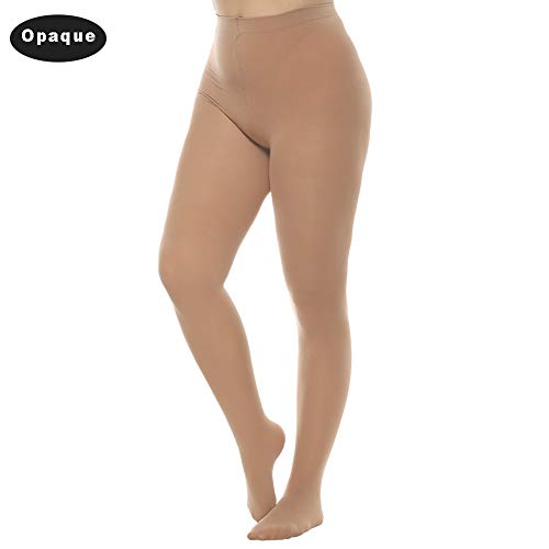 2 Pairs Control Top High Waist Plus Size Tights D917726