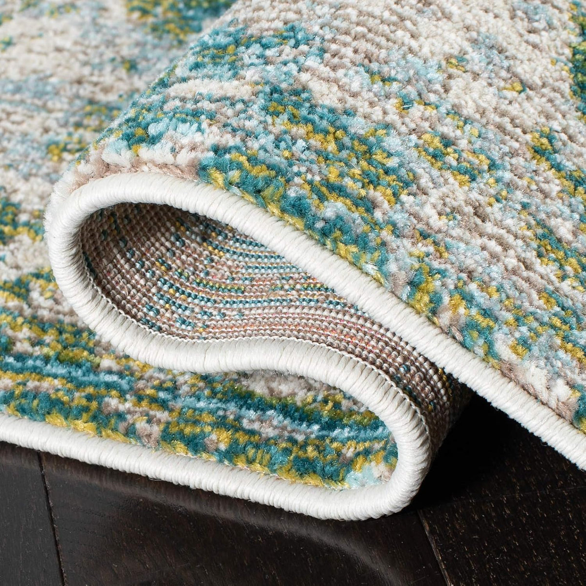 Green & Blue Runner Rug Z7205