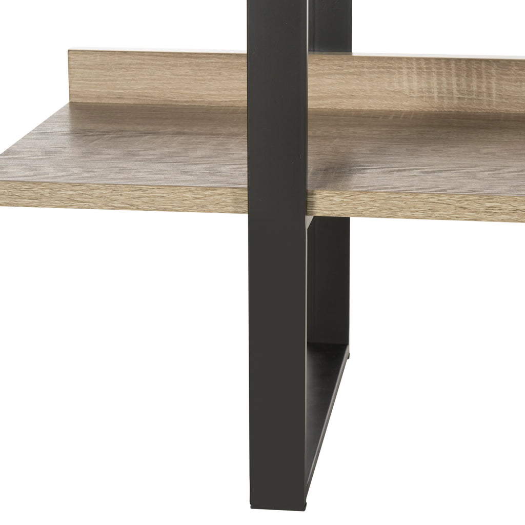 Oak Black 4 Tier Etagere C30370