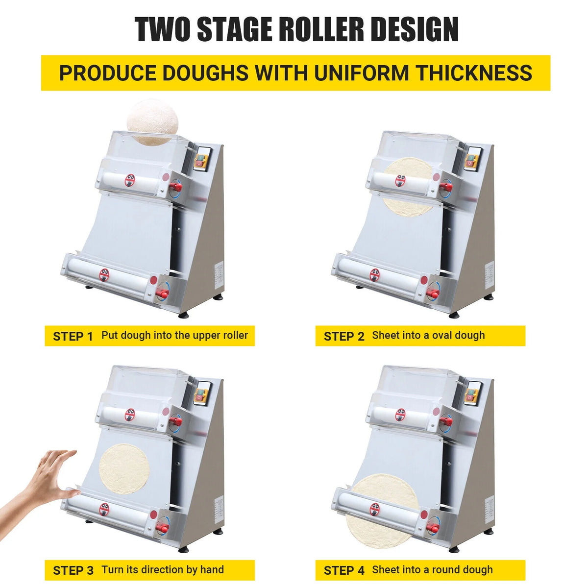 Automatic Pizza Dough Roller Sheeter Machine R6775