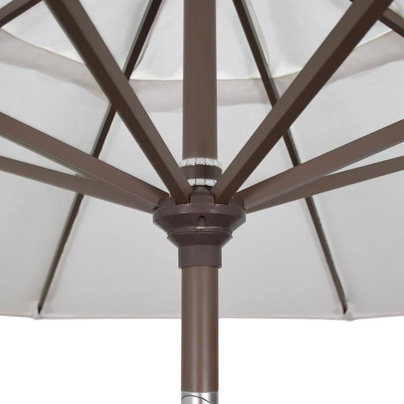 9 ft. Aluminum Push Button Tilt Olefin Market Umbrella, Red T88158