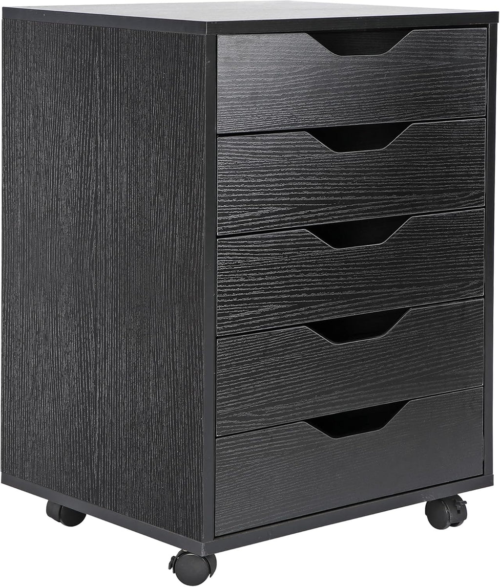 5 Drawer Storage Cabinet with Casters D32606
