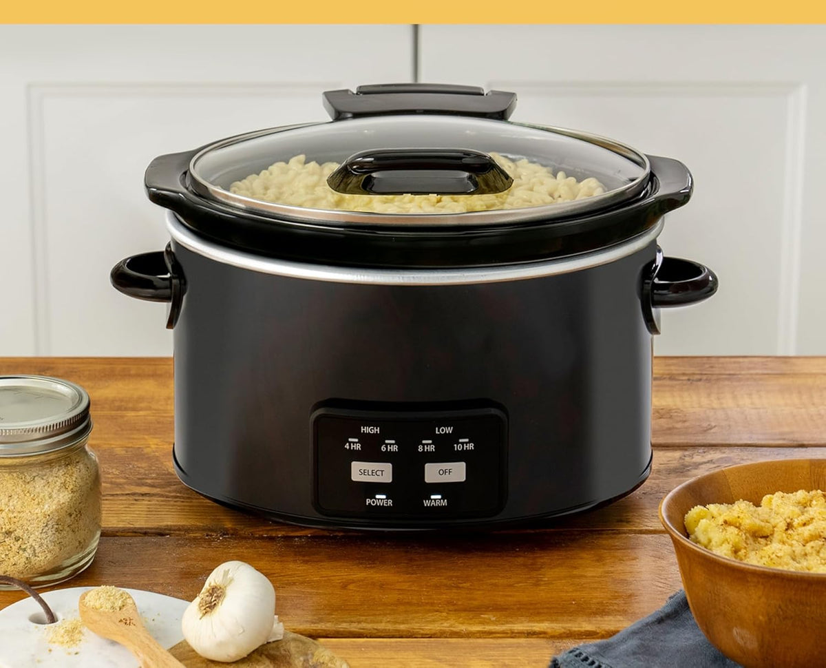 4.5-Quart Black Slow Cooker B2476