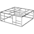 42" Square Clear Glass Coffee Table T340159
