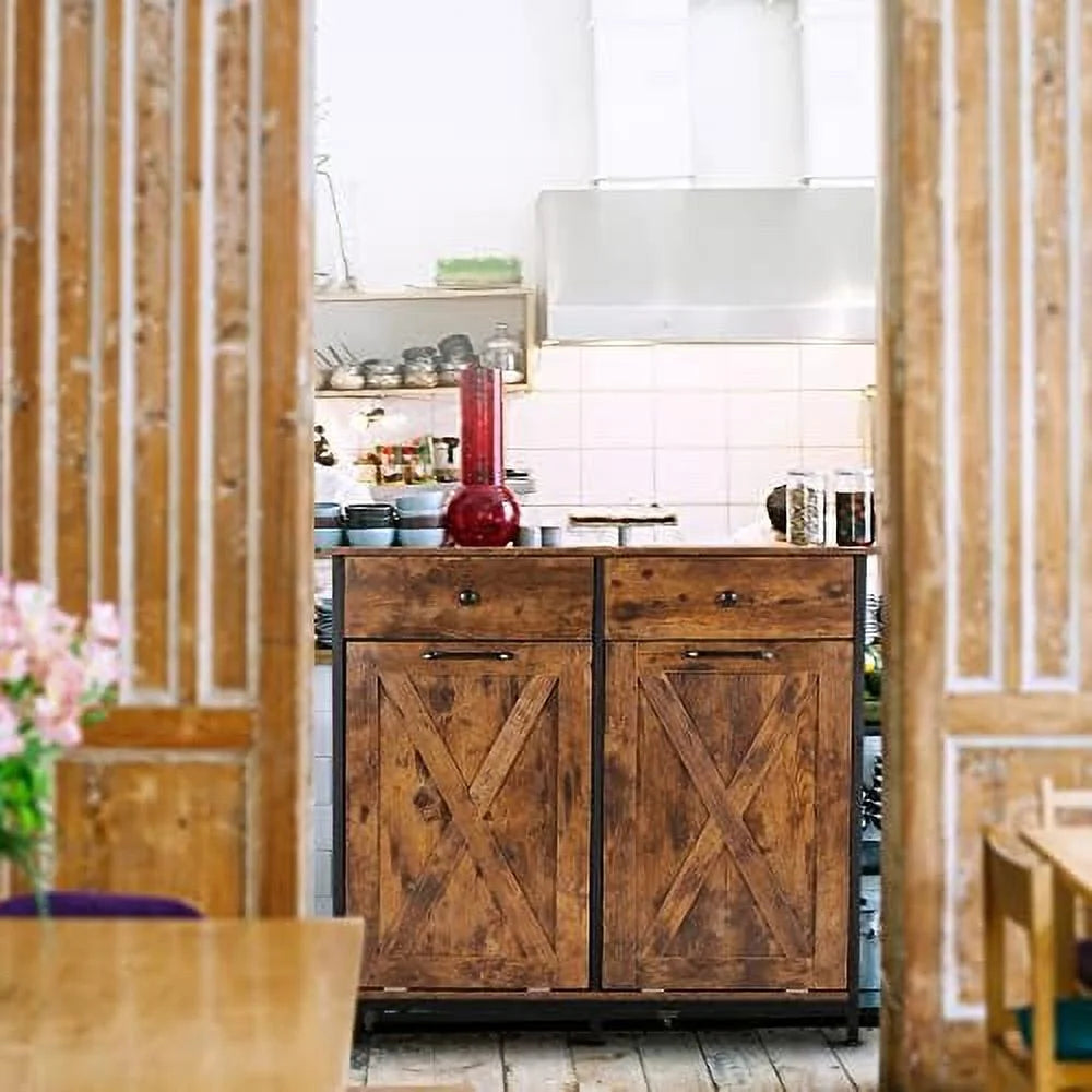 Double Kitchen Trash Cabinets Two Tilt Out Trash Cabinets with Solid Hideaway Drawers Free Standing Wooden Recycling Cabinet Holder White L254006
