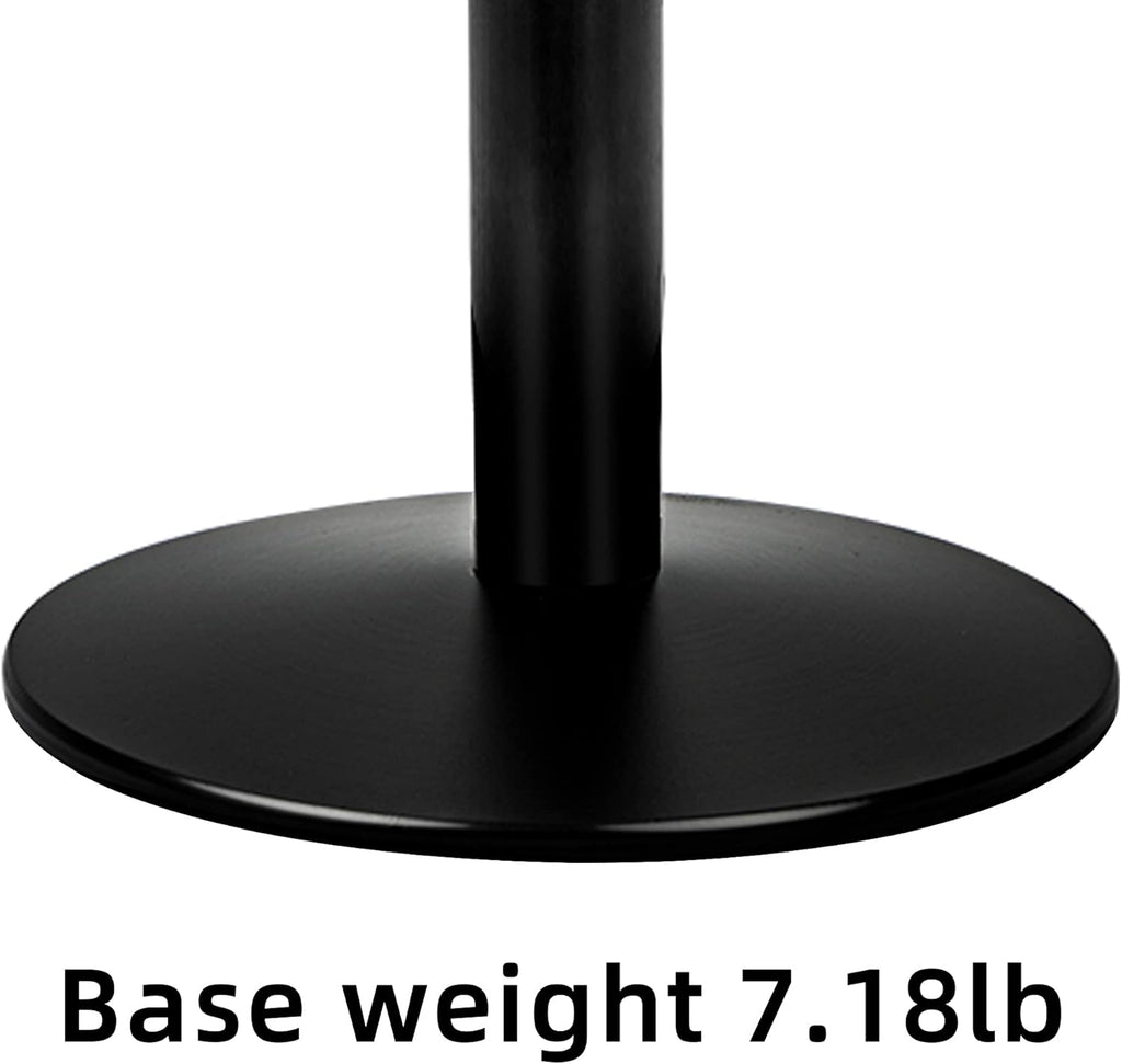 Heavy Duty Cast Iron Sign Base with 12 Diameter Bottom Round Base, 48 Movable Sign Stand Pack of 2 E870807