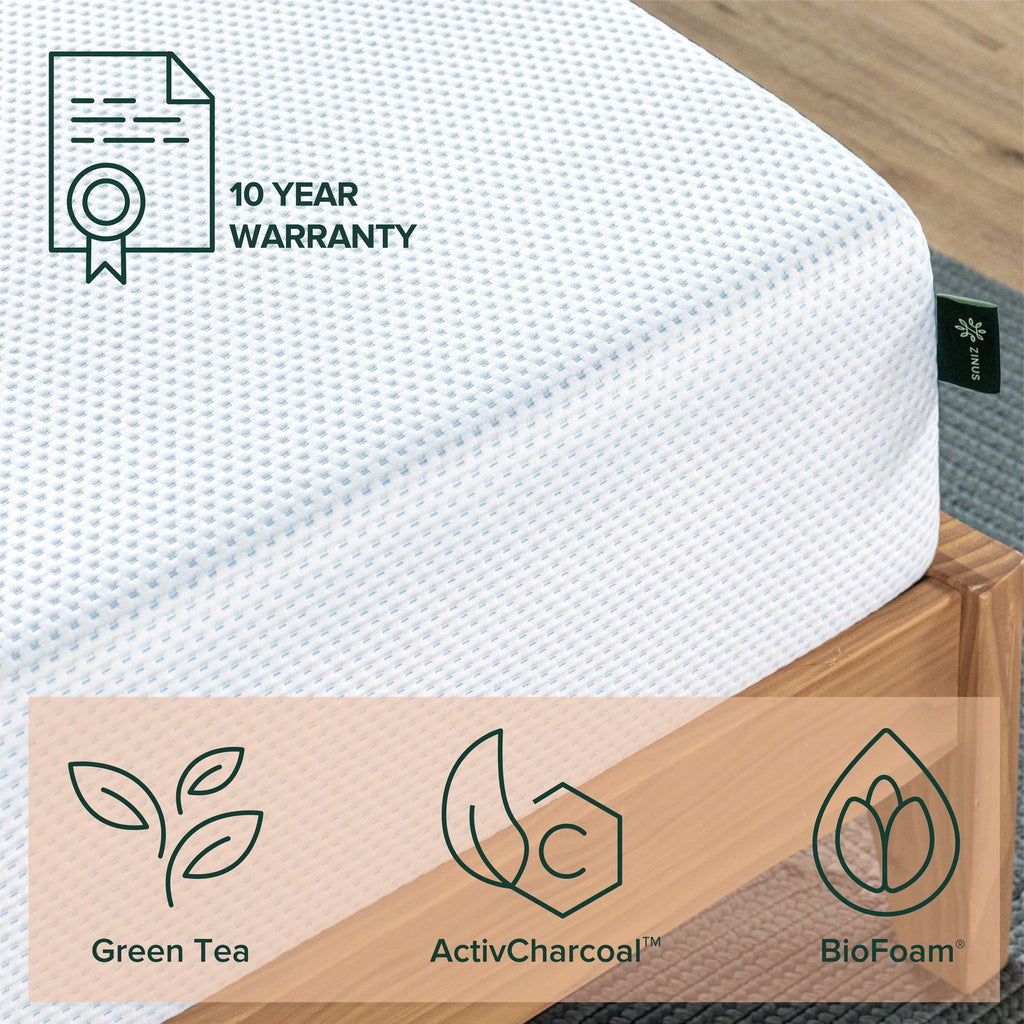 12 Green Tea Cooling Gel Memory Foam Mattress E321099