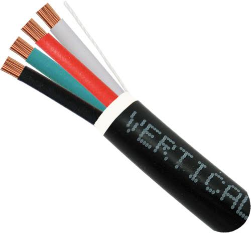 4 Conductor Direct Burial 14AWG Audio Cable, 500 ft. Pull Box U6500