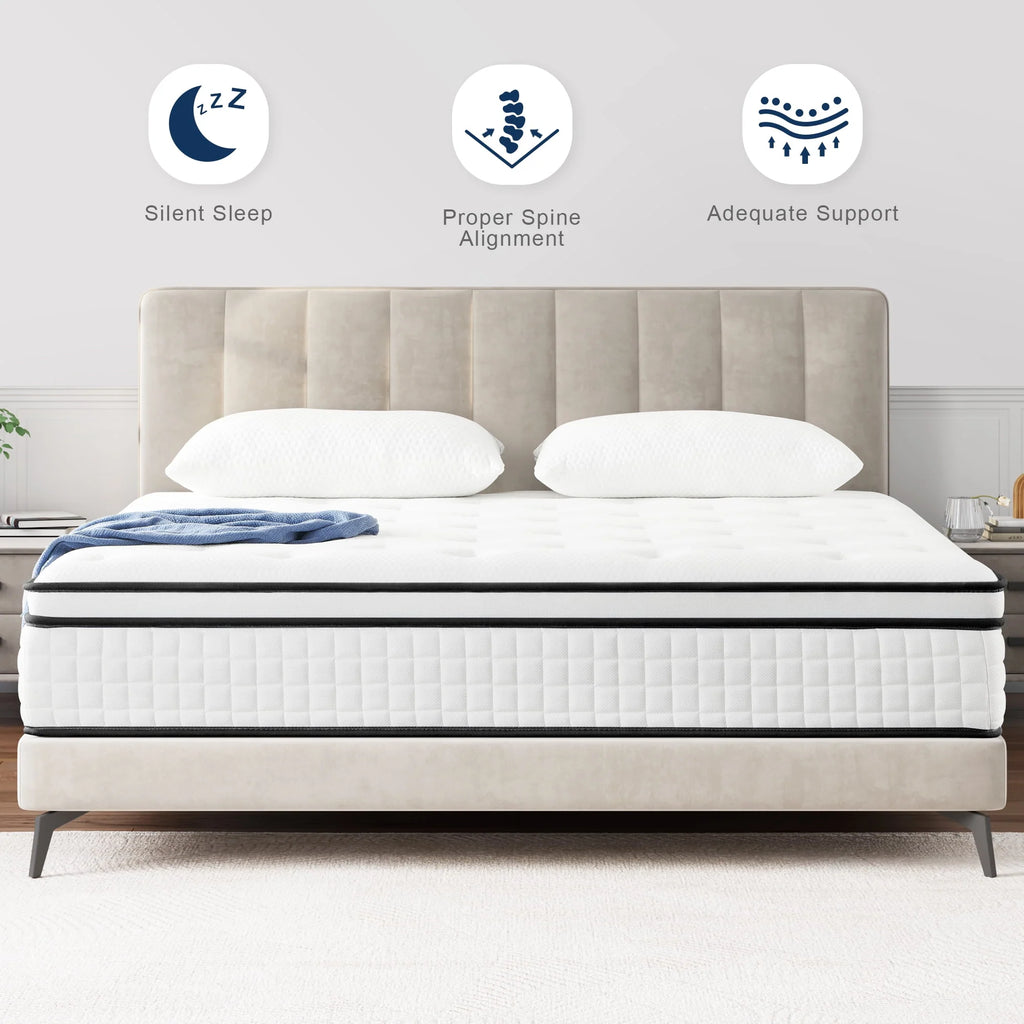 Queen 12 Hybrid Innerspring Gel Memory Foam Mattress X8900