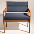 Bariatric Guest Chair in Light Oak - Powder Blue, Size: 28 W x 16.5 D x 14.5 H F45634