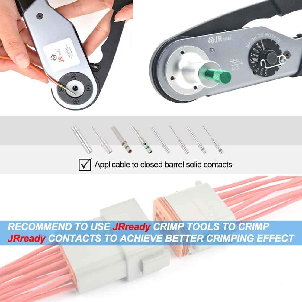 Deutsch Connector Kit 35 Pairs Gray IP67 Waterproof Electrical Connectors Plug P8072