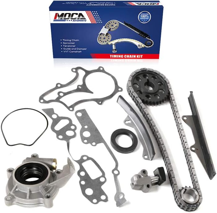 Timing Chain Kit with Oil Pump for 1977-1982 Toyota Pickup Corona Celica 2.2L 2.4L L4 SOHC 20R 22R Engine W9829