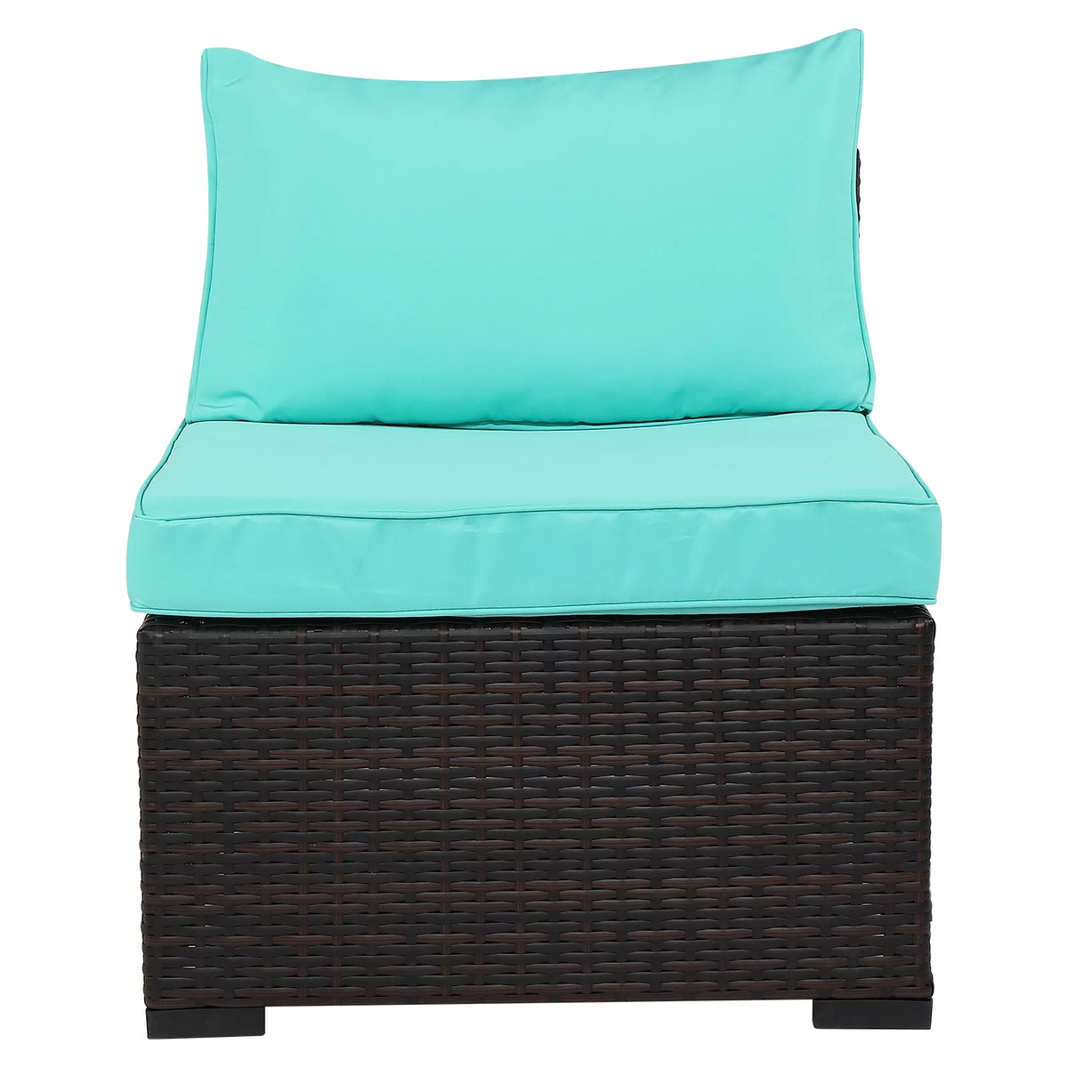 7 Pieces Wicker PE Rattan Sectional Sofa L950