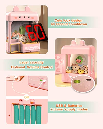 Large Claw Machine with Prizes, Adjustable Sound & Light, Candy Crane Vending Machine P84962