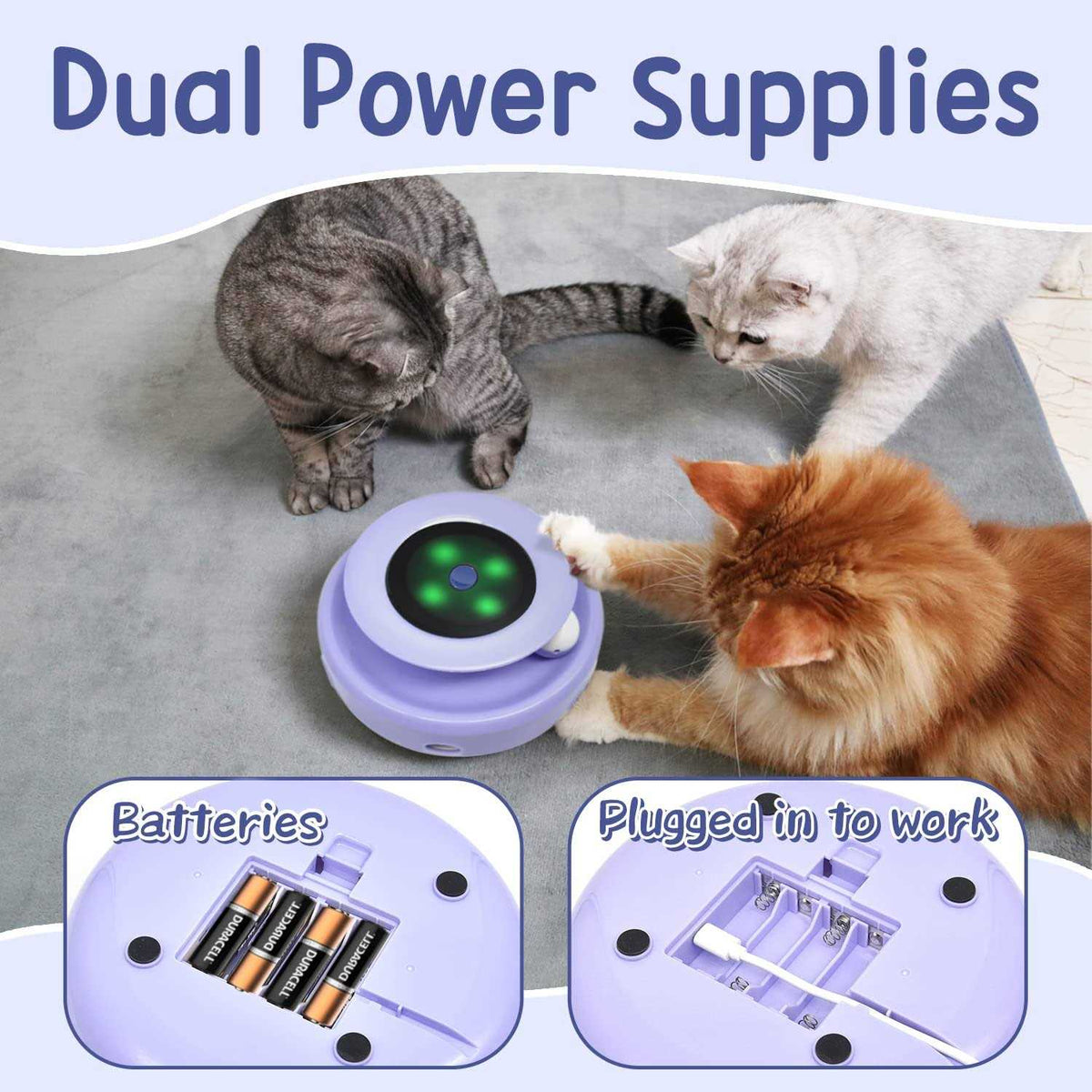 2-in-1 Interactive Automatic Cat Toy Balls M353