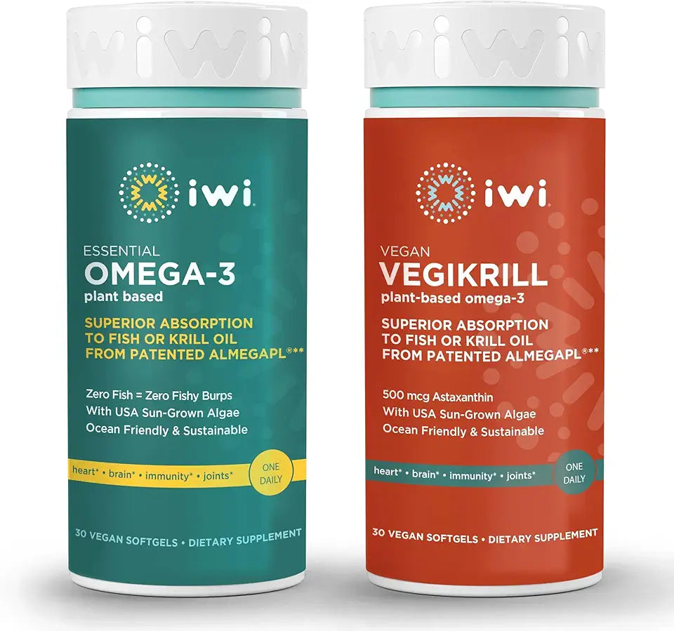 Vegan Plant-Based Algae Omega-3 Bundle, 30 Servings L383
