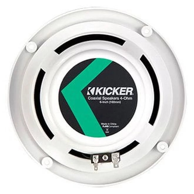 150W 2-Way 4-Ohm 6.5" White Flush Mount Speakers with LED Lights, Pair M199