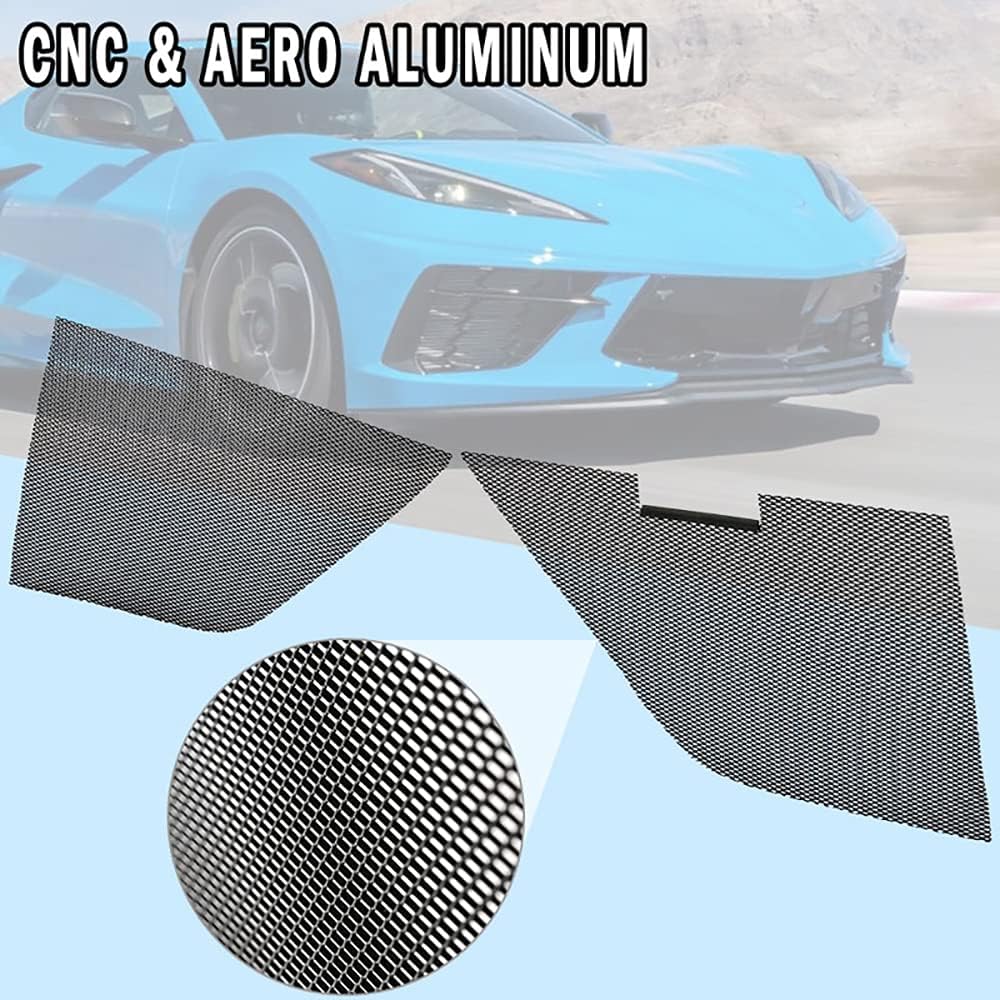 2Pcs Aluminum Car Grille Mesh Set V933