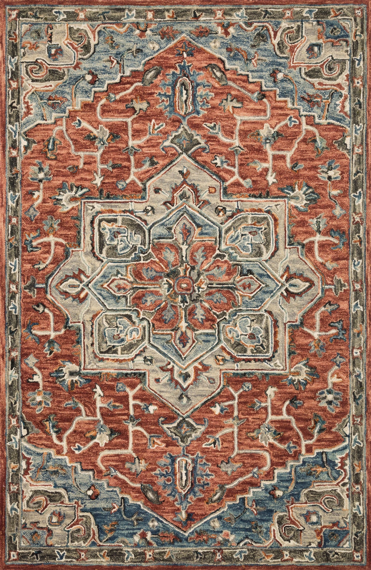 Red Multi Rug 9'3 x 13' H24913