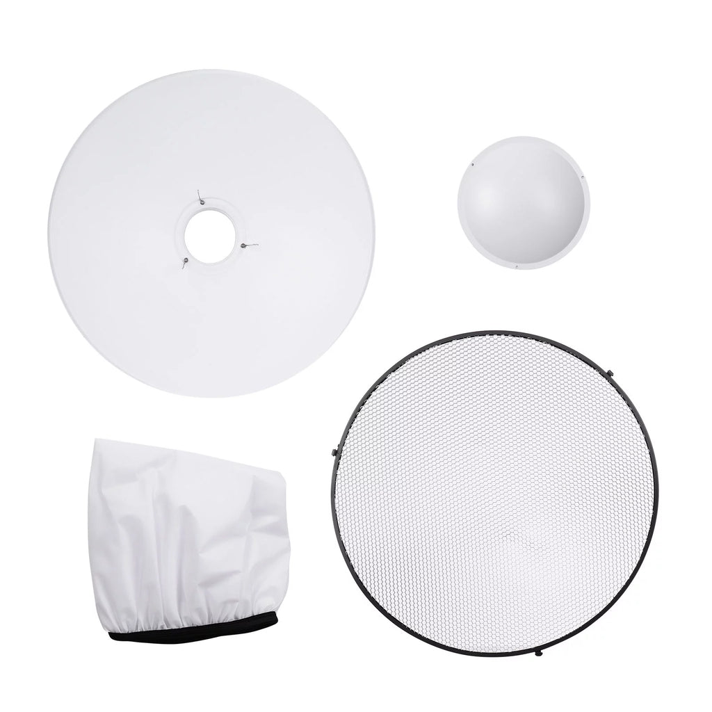 22 Inch Beauty Dish Reflector Diffuser with Honeycomb for Bowens Mount M350051