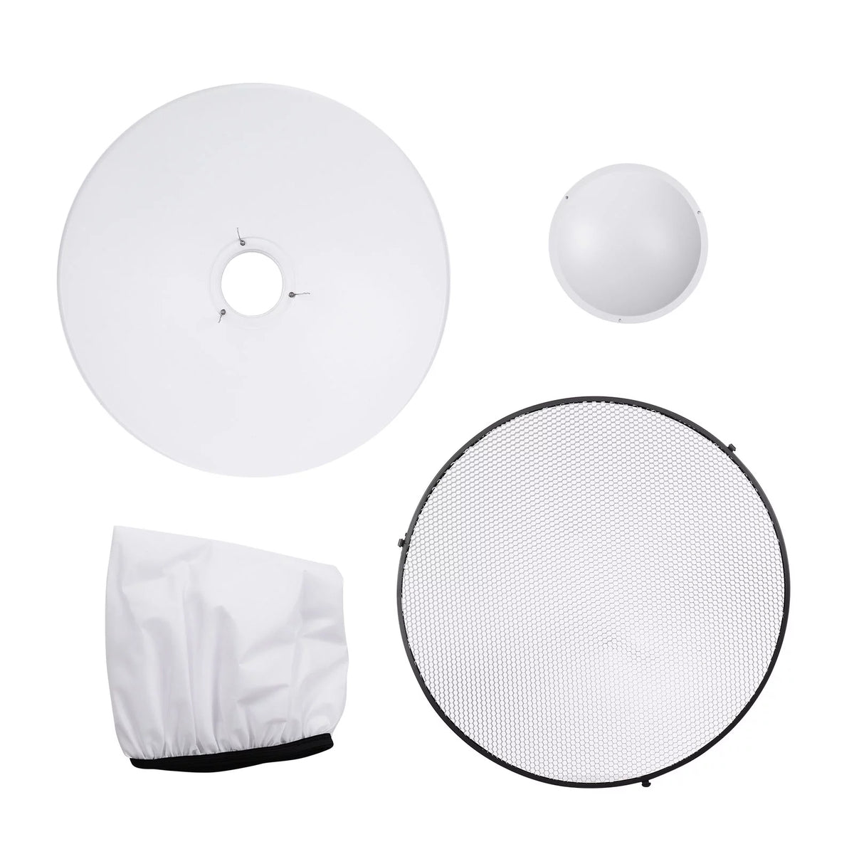 22 Inch Beauty Dish Reflector Diffuser with Honeycomb for Bowens Mount M350051
