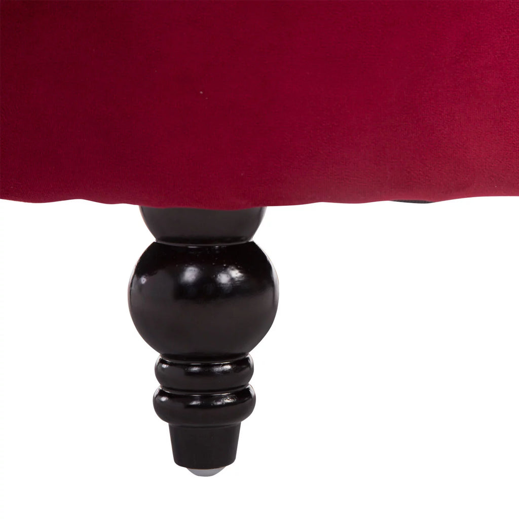 Retro High Back Armless Upholstered Tufted Accent Chair M194
