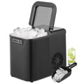 Black Countertop Ice Maker Machine with Ice Scoop and Basket H164855