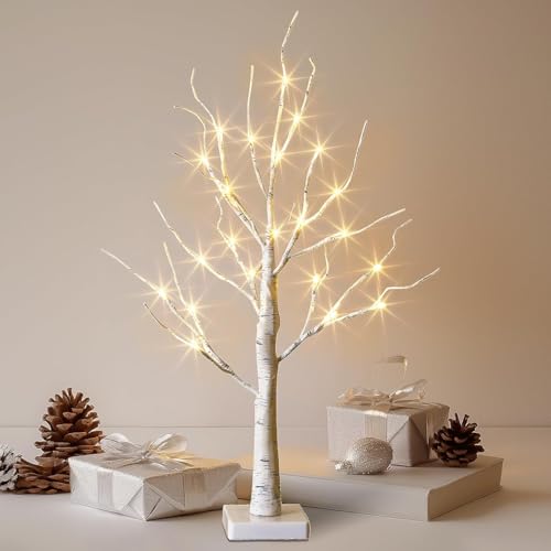 108 Led 8 Modes Lighted Birch Tree P565