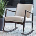 Beige Mid-Century Rocking Chair O582444