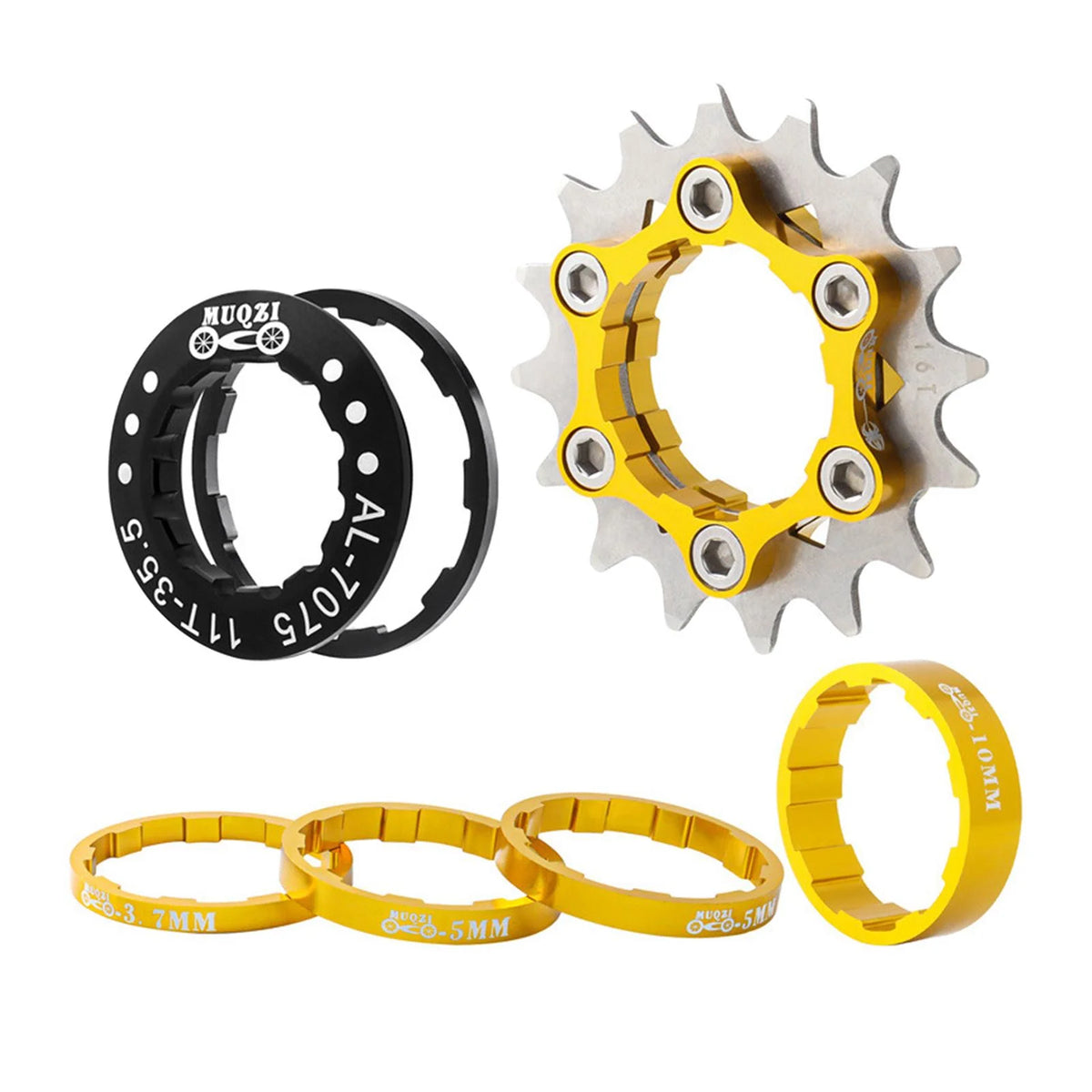 16T Single Cog Set Aluminum Alloy Freewheel Gear for Mountain Bike Hubs BMX M533