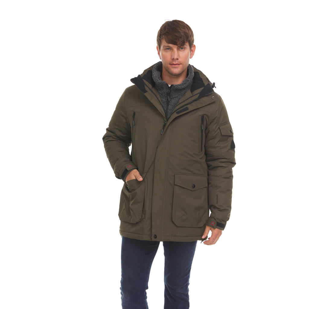 Men’s 3 in 1 Waterproof Winter Ski Jacket with Inner Fleece P195