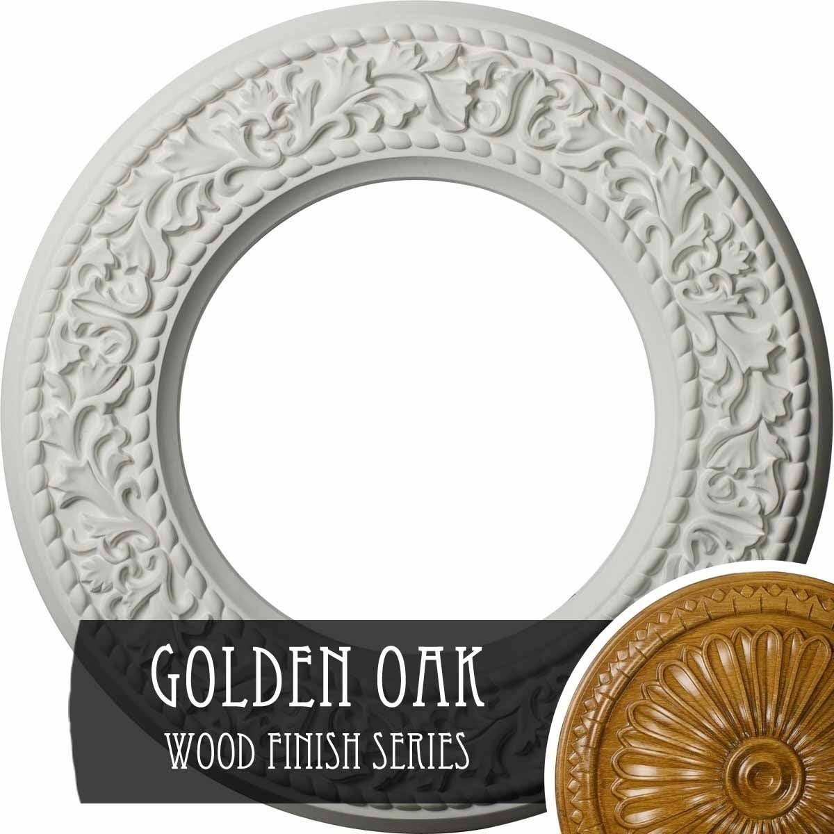 Blackthorn Ceiling Medallion Hand-Painted Golden Oak Y882