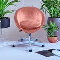 Velvet Blush Pink Chair Slip Cover G123397