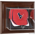 Brown Framed Wall-Mountable Baseball Cap Display Case X52752