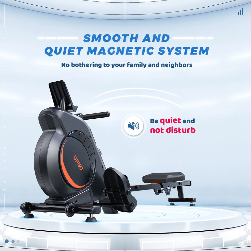 Magnetic Rowing Machine 350lbs Weight Capacity 8 Level Resistance R986
