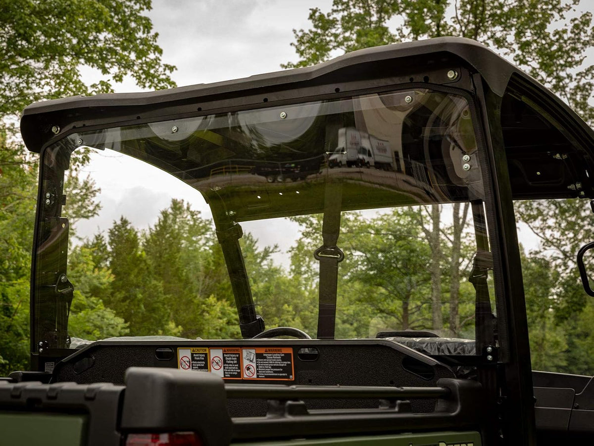 Heavy Duty Rear Windshield for John Deere Gator 835E / 835M / 865E / 865M, 1/4 Thick Polycarbonate B3575