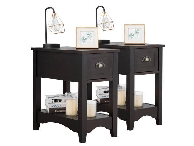 3 Pcs Counter Height Dining Table and 2 Chairs Black K19995