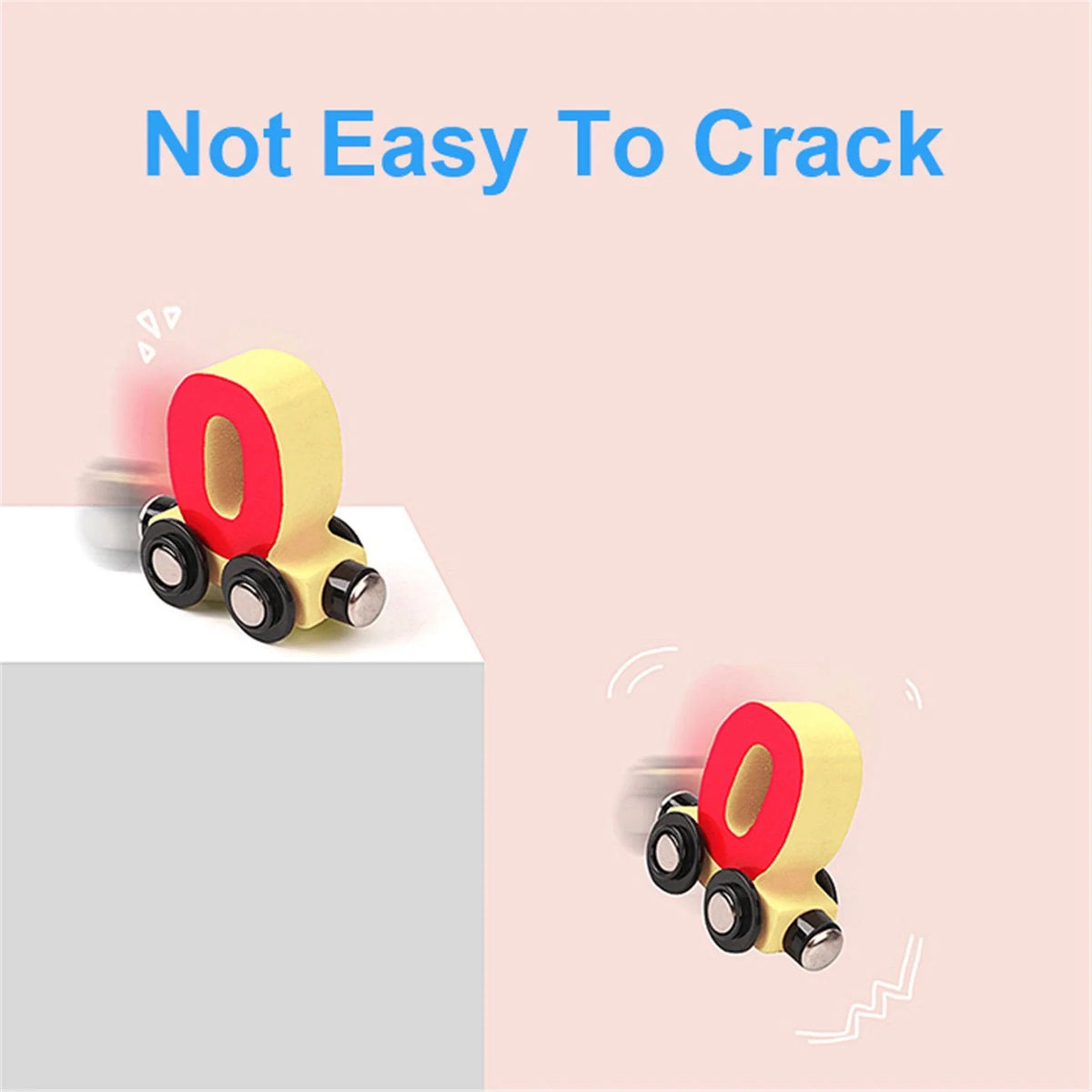 Wooden Magnetic Train Building Blocks Puzzle Toys Q626