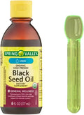 Organic Cold Pressed Black Seed Oil Liquid 6oz with Measuring Spoon U224