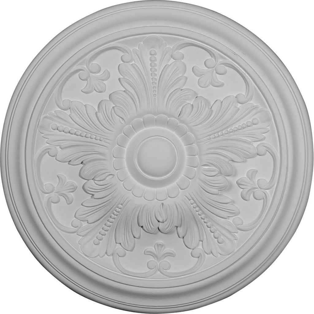 Warm Silver Hand-Painted Ceiling Medallion K1733