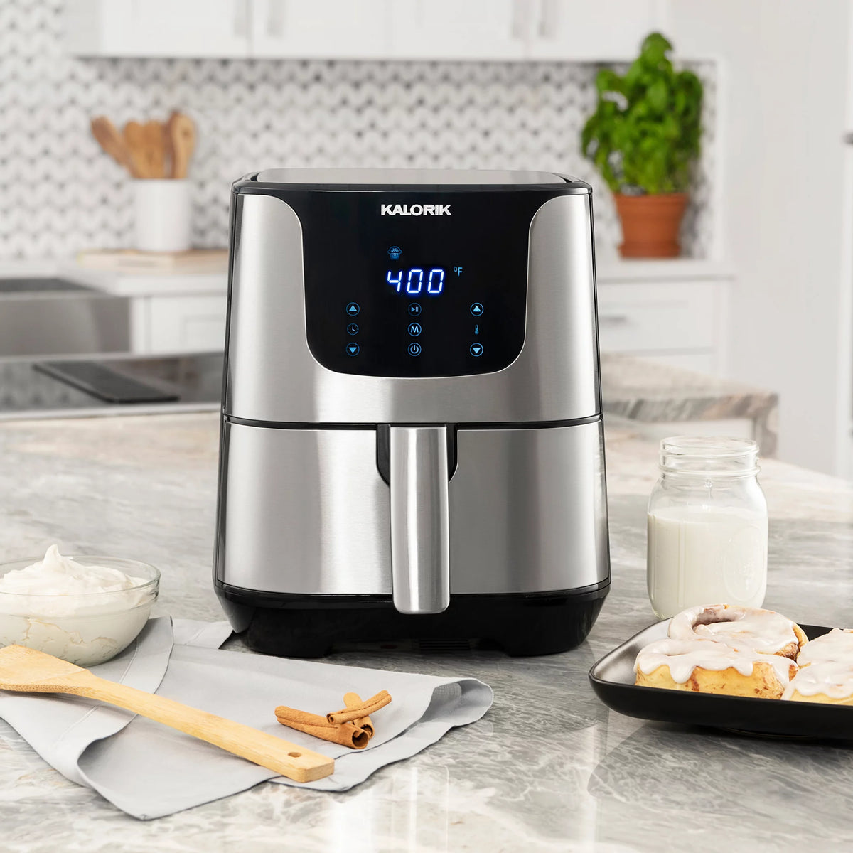 6 Quart Digital Air Fryer with Trivet H315067