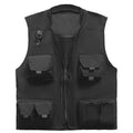 Men Fishing Cargo Vest Jacket D566150