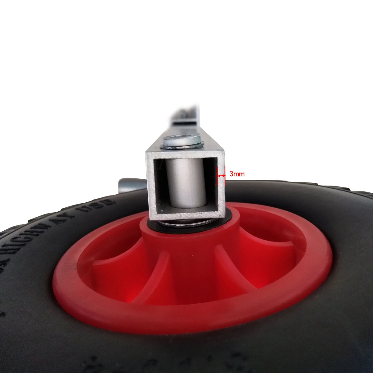 Pair of Heavy Duty Aluminum Alloy Wheels for Inflatable Boats K121456
