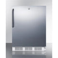 Freestanding ADA Compliant Refrigerator-Freezer, White Cabinet D9770