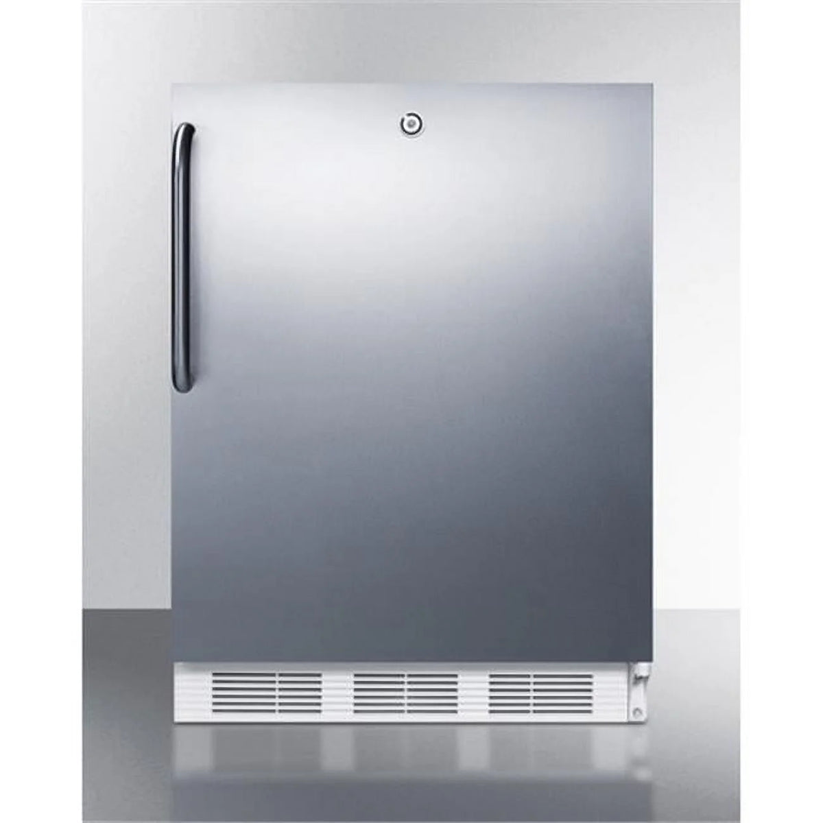 Freestanding ADA Compliant Refrigerator-Freezer, White Cabinet D9770