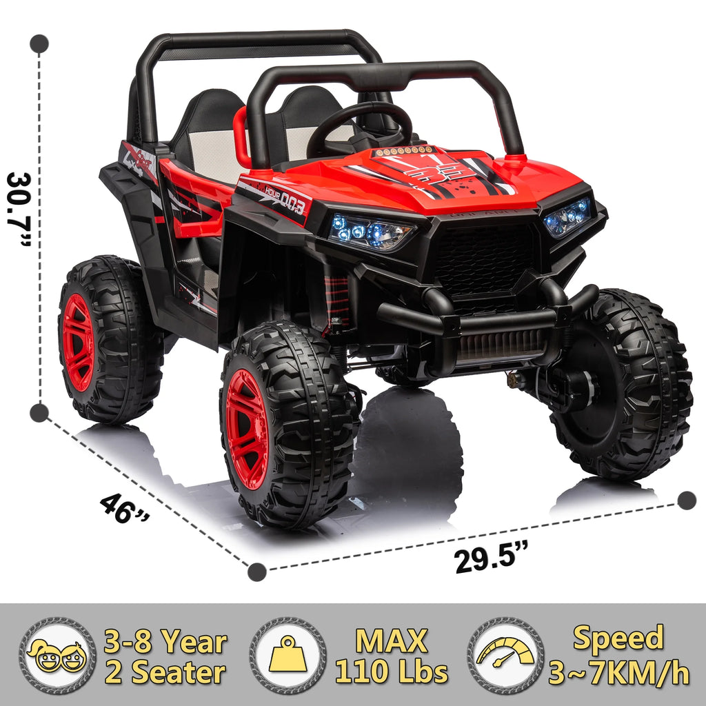 24V 2 Seater 4 Wheel Drive Ride on Truck with Remote Control K42136