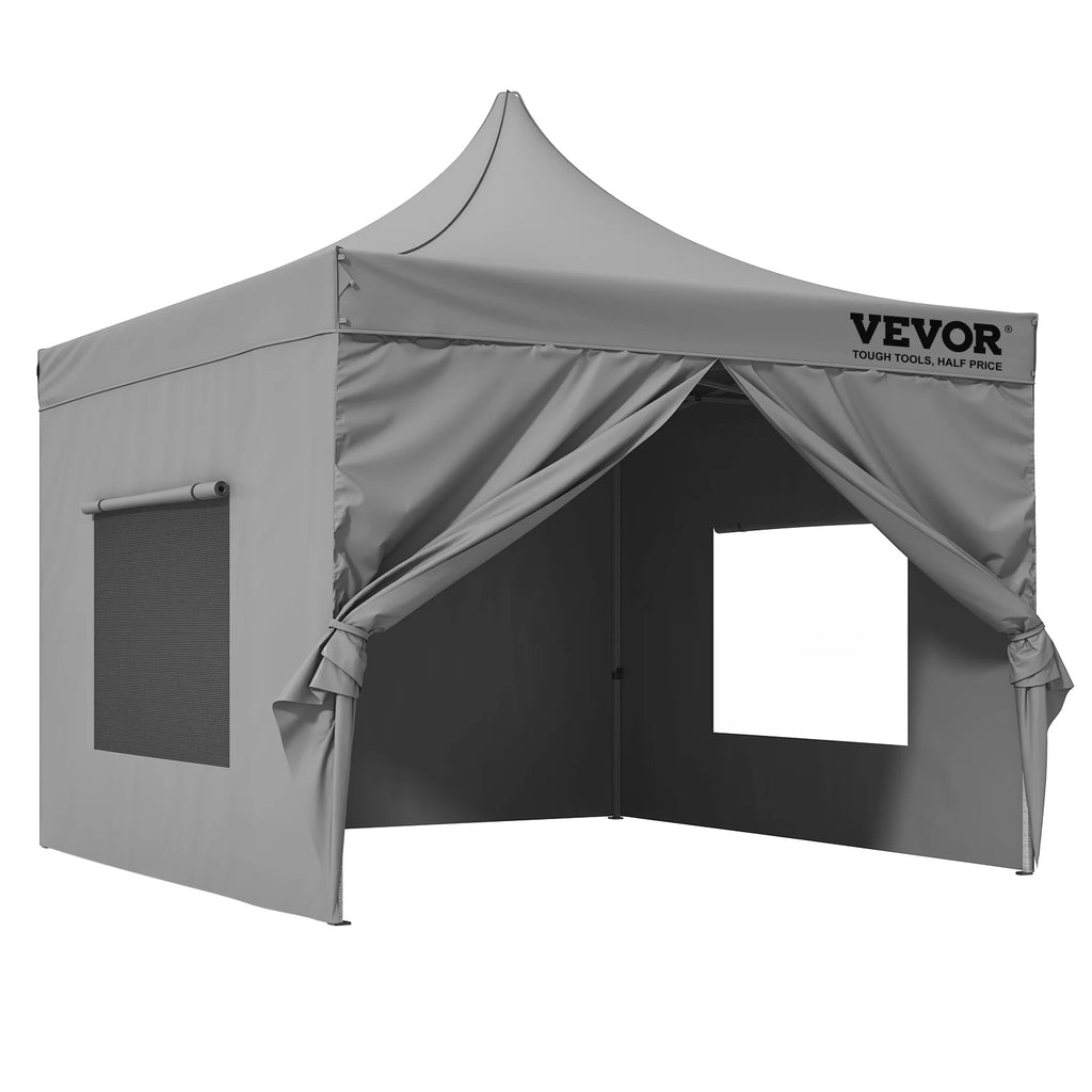 10x10 FT Pop up Canopy Tent with Removable Sidewalls H200842
