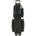 Black Ultra Leather Baritone Saxophone Wheelie Bag S4411