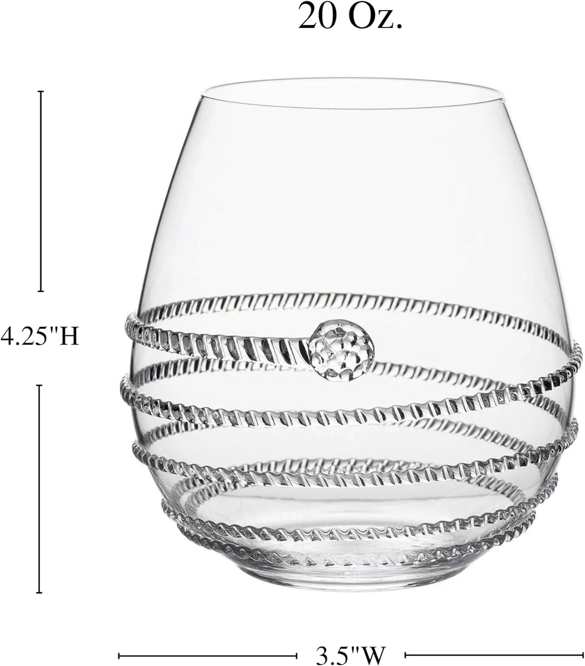 Stemless Red Wine Glass F118287